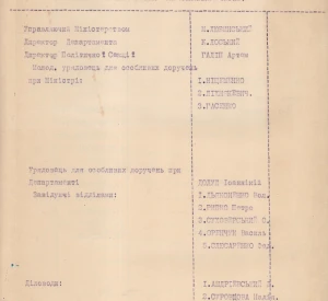 Список співробітників Міністерства закордонних справ Української Народної Республіки