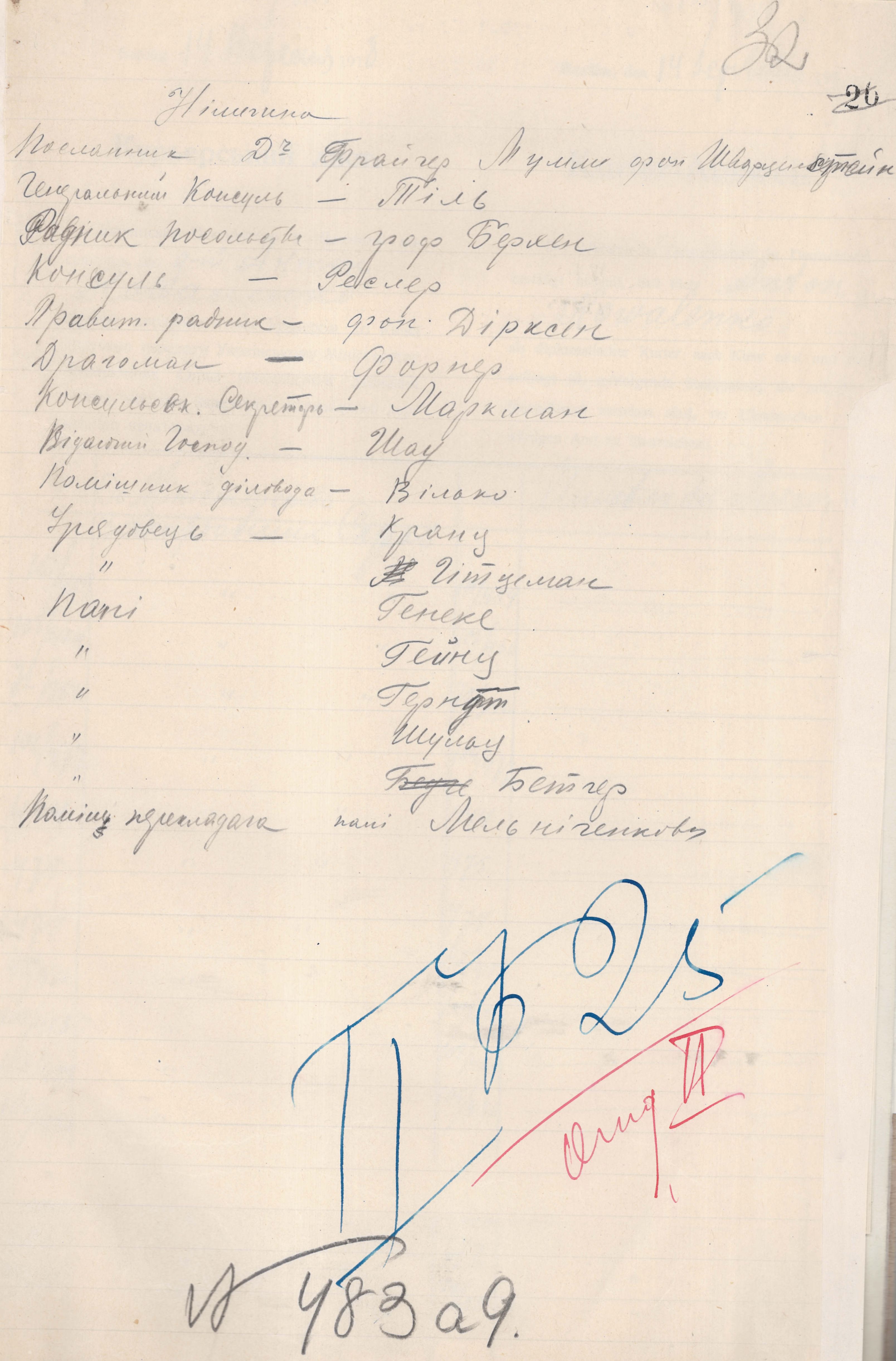 Список співробітників німецького представництва в Києві (чернетка)