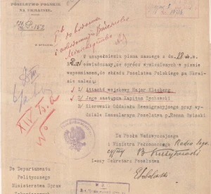 Notification of the Polish Mission on the replenishment of its staff