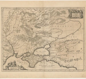 Таврика Херсонська, в наш час звана Перекопською або Газарою. Карта Східної України та Південно-Західної Росії, близько 1700 р. Формат: 46×59 см